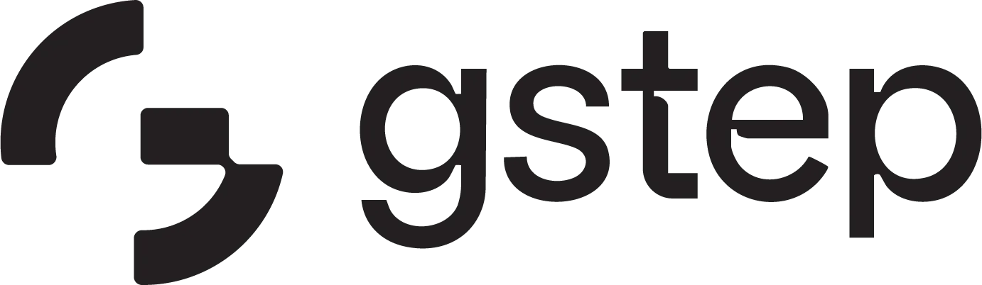 Gstep - logo preto